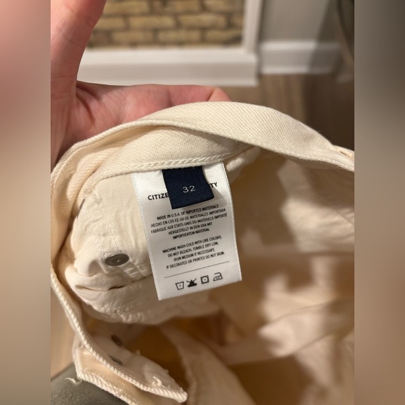 new Citizens of Humanity gaucho wide leg barrel jeans in ecru marzipan wash - Picture 10 of 10